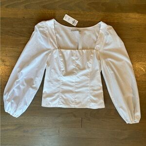 Abercrombie Women’s Puff Sleeve Corset Top, Size Small